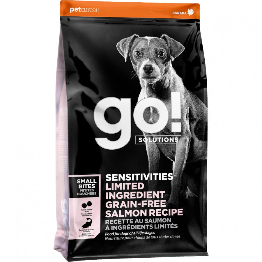 LocalID_51414 Petcurean - GO! Sensitivities GF LID SALMON SMALL BITES Dry Dog Food - 2.72KG (6lb)