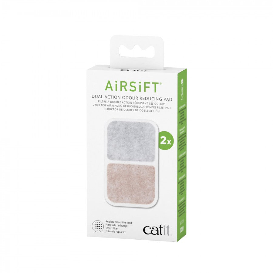 Catit - Airsift Dual Action Odor Reducing Pad - 2PK