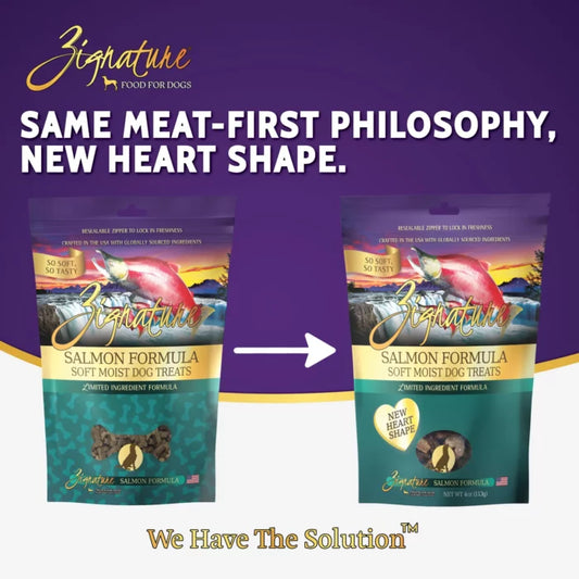 Zignature - SALMON Soft Dog Treats - 113GM (4oz)