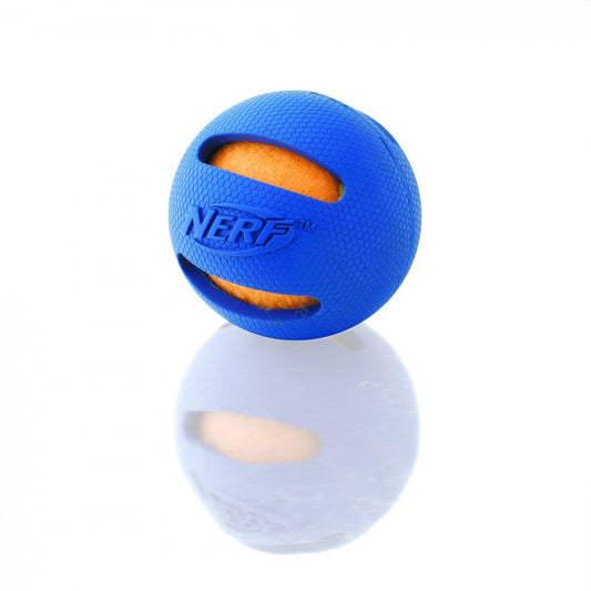 LocalID_67271 Nerf - Dog Rubber Tennis Ball - BLUE - 6.5CM (2.5in)