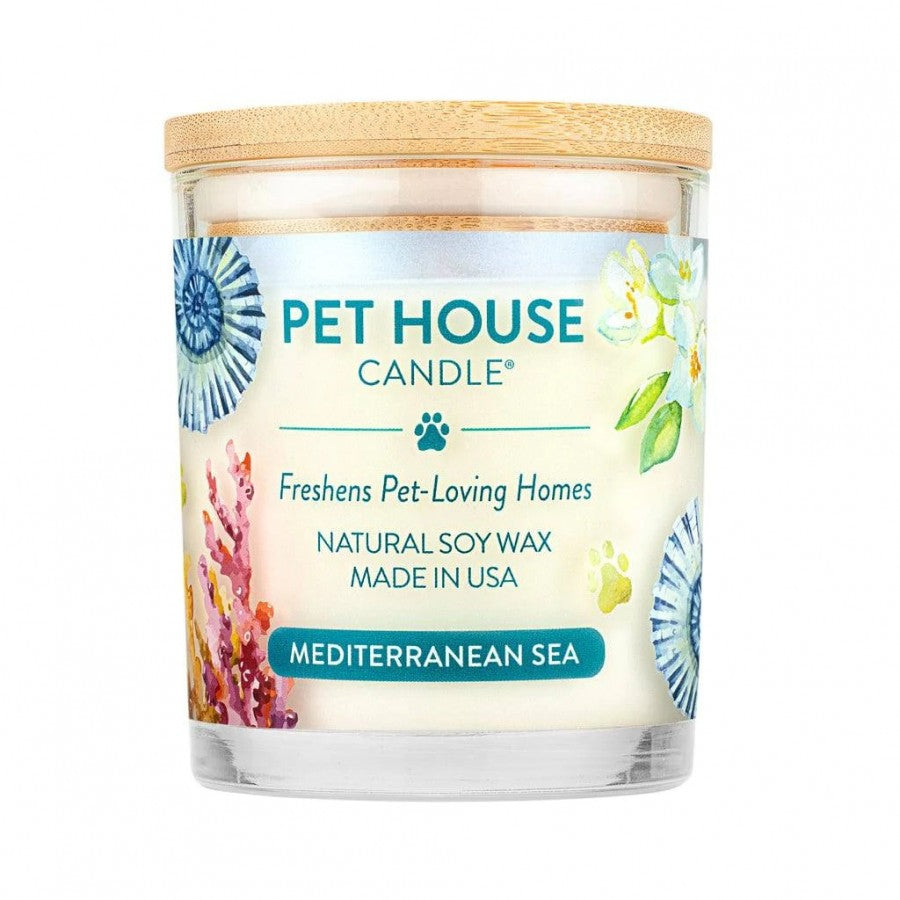 Pet House - Candles - Mediterranean Sea - LARGE - 11x9CM (4x3.5in)