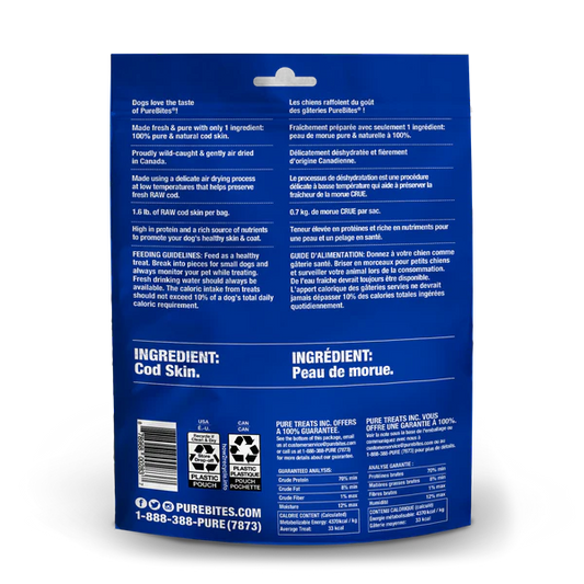 LocalID_68794 PureBites - Air Dried COD SKIN JERKY Dog Treats - 137GM (4.8oz)