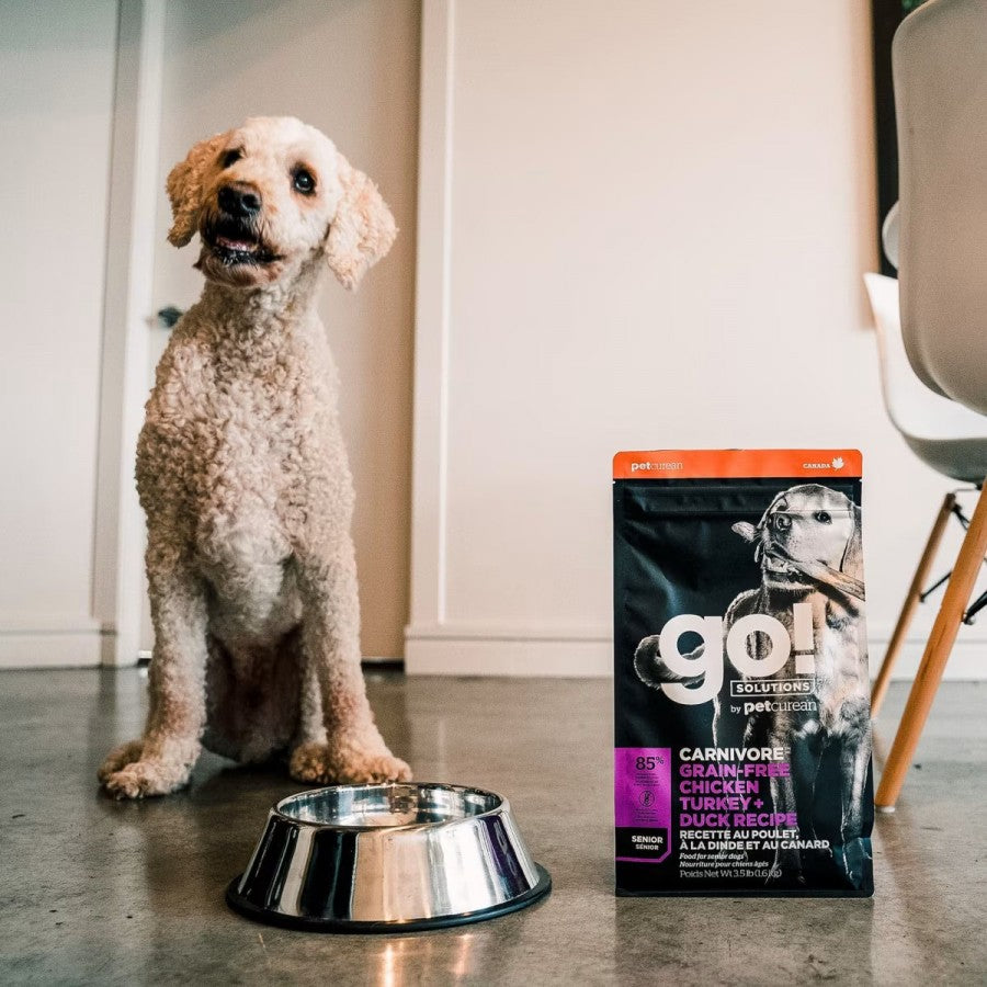 LocalID_67753 Petcurean - GO! Carnivore GF CHICKEN TURKEY DUCK SENIOR Dry Dog Food - 5.4KG (12lb)