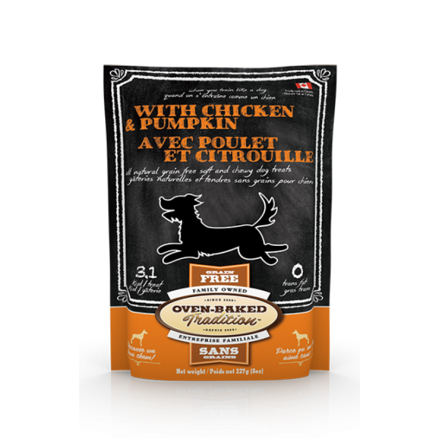 LocalID_42363 Bio Biscuit - Oven-Baked Tradition Dog Treat - CHICKEN and PUMPKIN - 227G