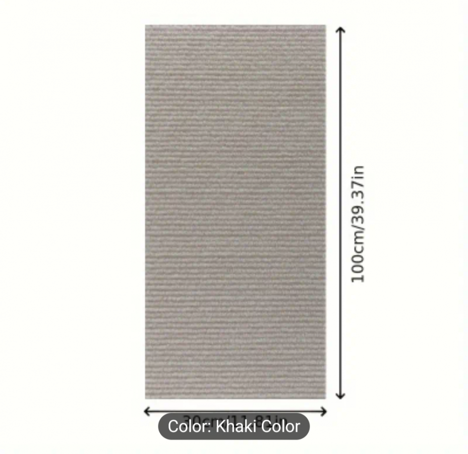 LocalID_67250 YoYo - Wall Mounted Self-Adhesive Scratching Pad for Cats - KHAKI - 100CM (40in)