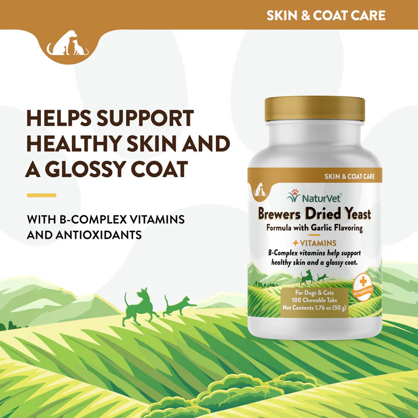 LocalID_70934 NaturVet - Brewers Yeast & Garlic - 50GM (1.76oz) - 100CT