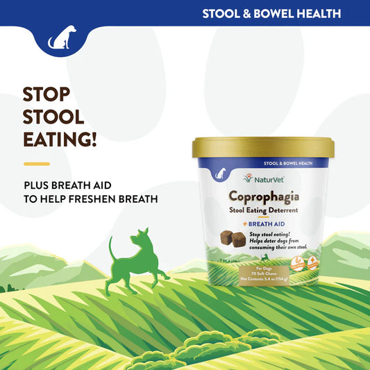 LocalID_68546 NaturVet - Soft Chew Coprophagia Deterrent & Breath - 154GM (5.4oz) - 70CT