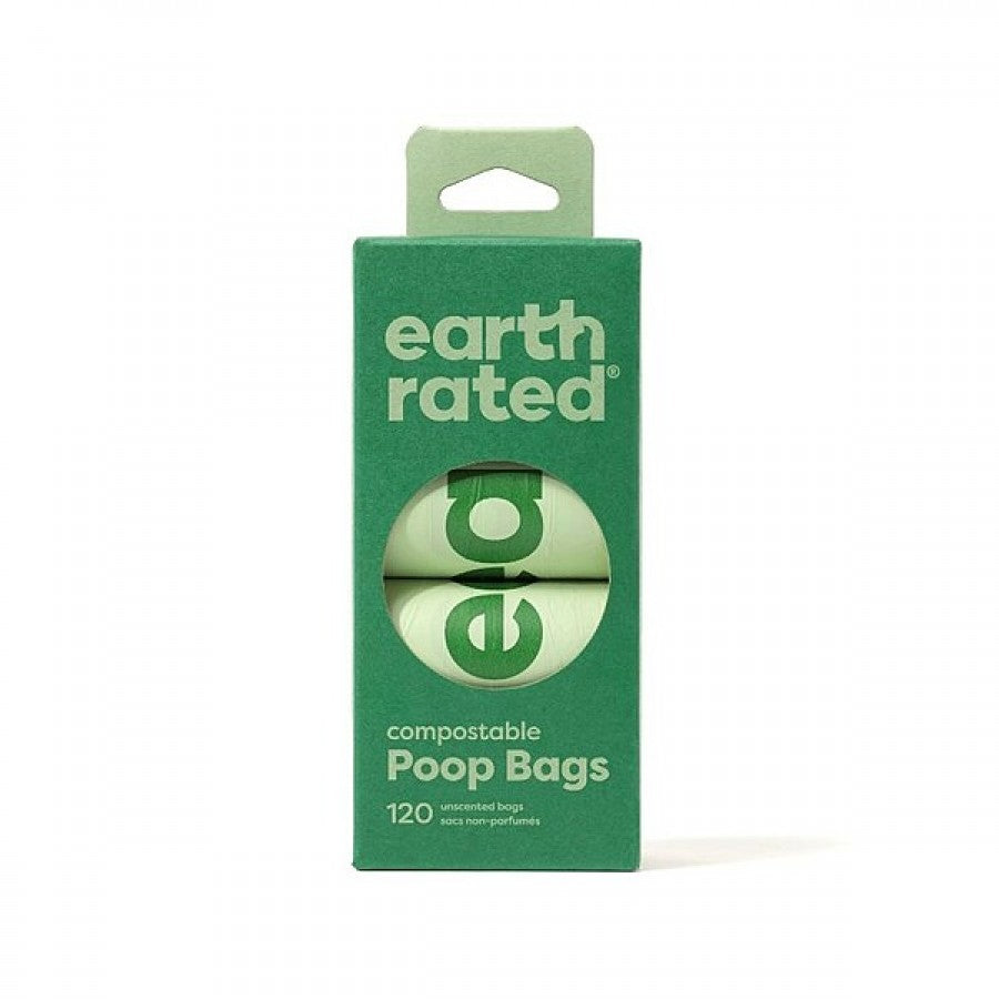 LocalID_60300 Earth Rated - COMPOSTABLE Refill Poop Bags - UNSCENTED - 8 Roll 120 Bags