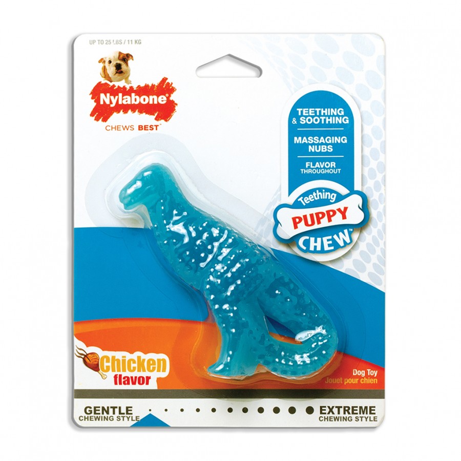 LocalID_46505 Nylabone - Teething Chew Dino Chicken - 12cm (5in)