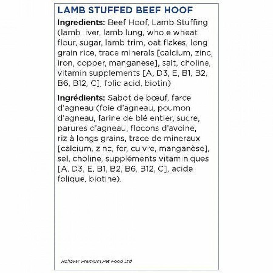 LocalID_68964 Rollover - Stuffed LAMB AND RICE Beef Hoof Dog Chew
