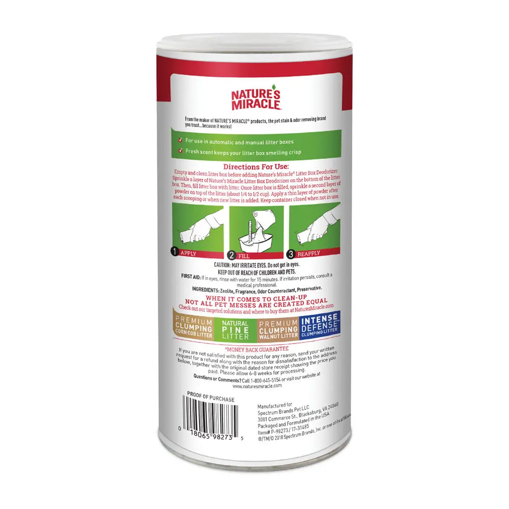 LocalID_71166 Nature's Miracle - Cat Litter Box Deodorizer Powder - 567GM (20oz)