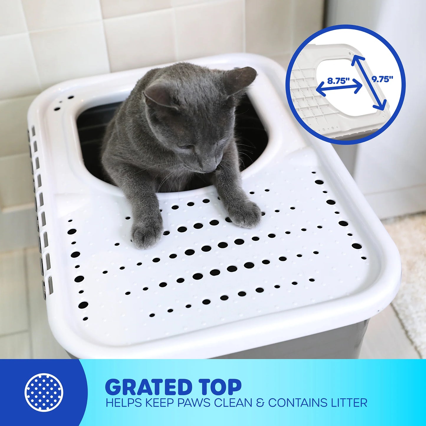 LocalID_69158 Petmate - Top Entry Litter Pan - 51x38x38CM (20x15x15in)