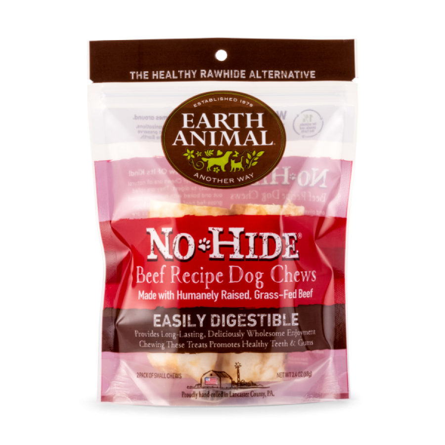 LocalID_56650 Earth Animal - Dog No Hide Chew Grass Fed Beef - Small 2pk - 68GM (2.4oz)