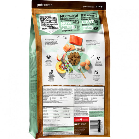 *S.O. - Up to 2 Week Wait* Petcurean - NOW TROUT SALMON HERRING SMALL BREED Adult Dry Dog Food - 5.44KG (12lb)