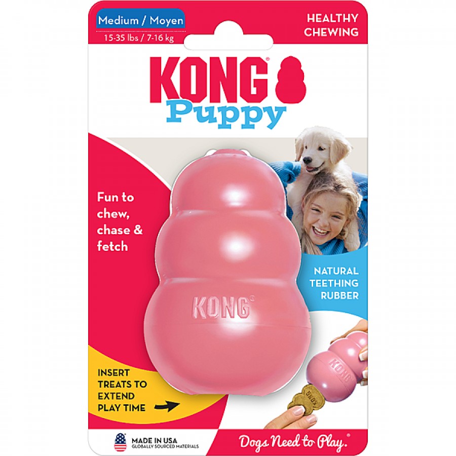 LocalID_69846 KONG - Puppy Treat Dispensing Chew Toy - MEDIUM - 9CM (3.5in)