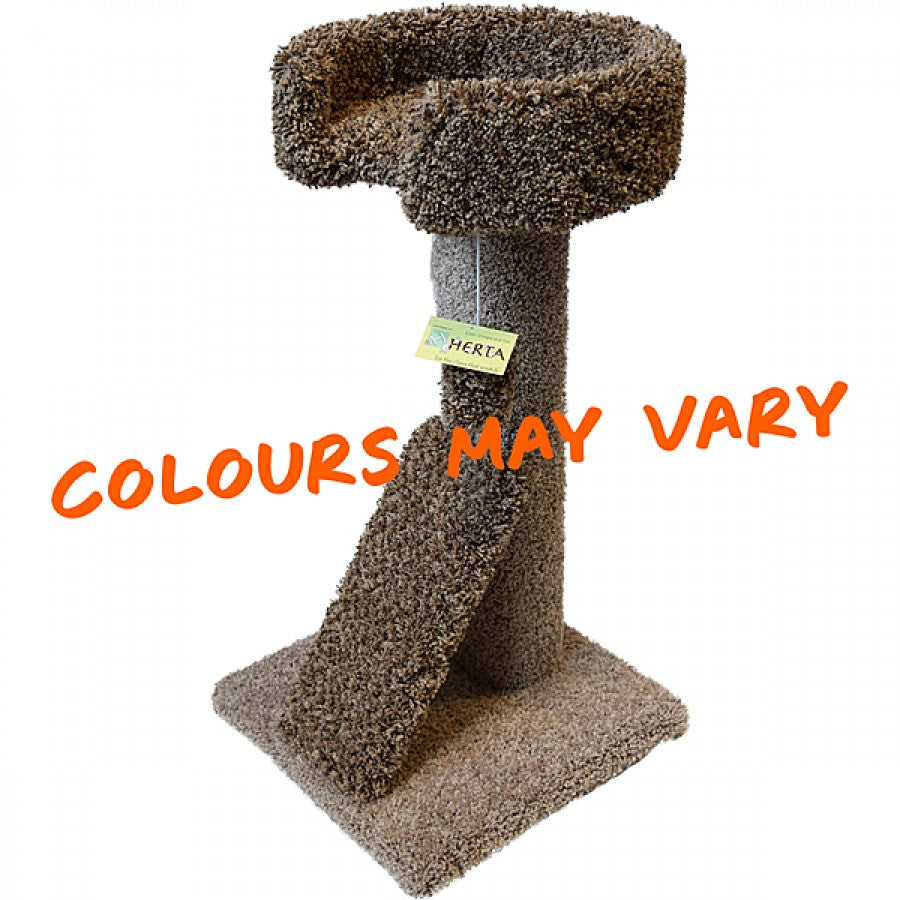 LocalID_65477 Herta Pet - Ramp Claw Bed Scratching Post - 82CM High (2.5ft)
