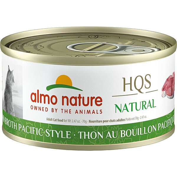 *S.O. - Up to 2 Week Wait* Almo Nature - TUNA in BROTH PACIFIC STYLE Wet Cat Food - 70GM (2.4oz)