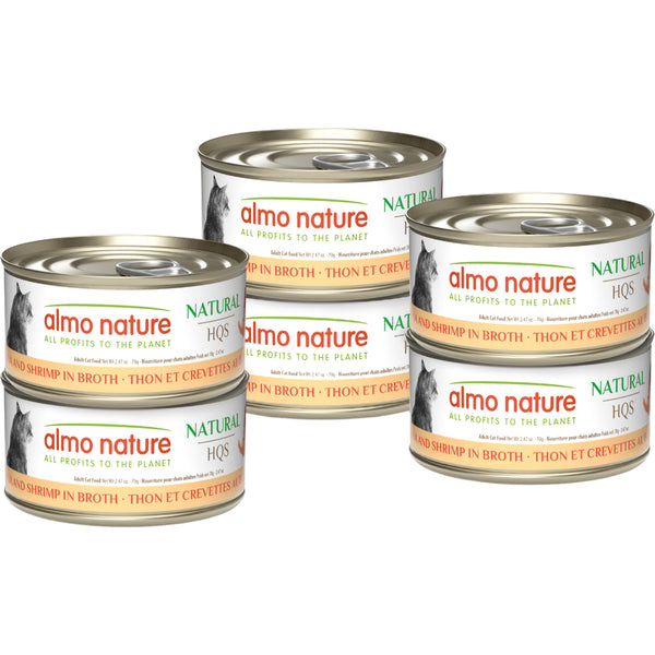 Almo Nature - TUNA with SHRIMPS Multipack Wet Cat Food - 70GM (2.47oz) - 6PK