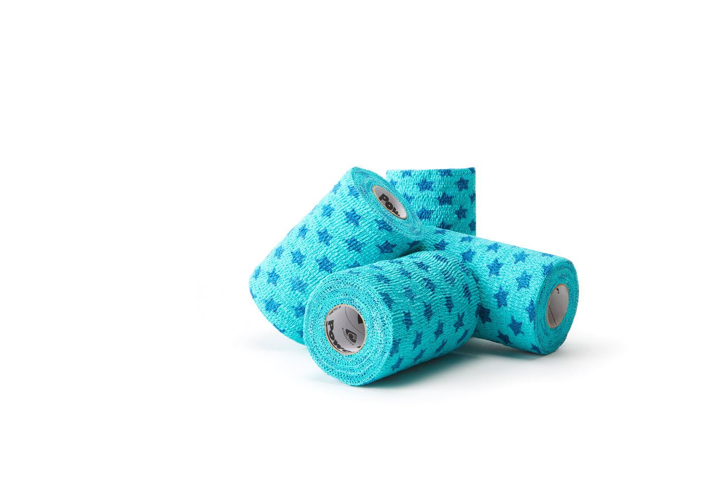 Andover - PowerFlex No-Chew Bandage Wrap - BLUE STARS - 4in x 5yards