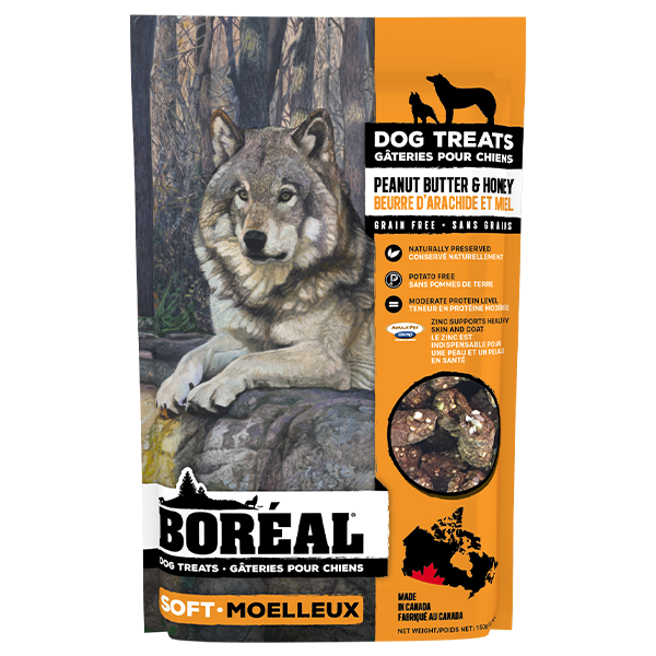 Boreal - PEANUT BUTTER and HONEY Dog Treats - 150GM (5.29oz)