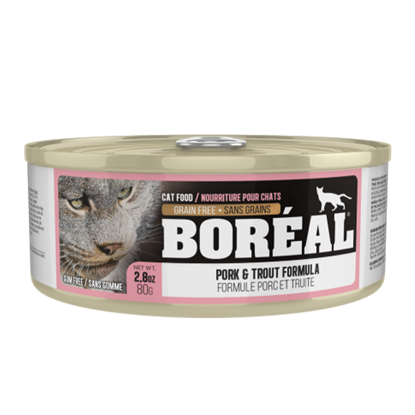 Boreal - PORK & TROUT Wet Cat Food - 80GM (2.8oz)