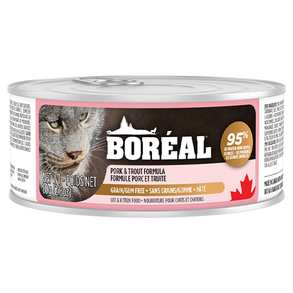 Boreal - PORK & TROUT Wet Cat Food - 80GM (2.8oz)