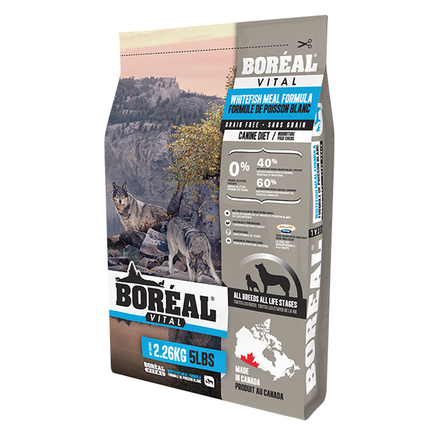 Boreal - Vital All Breed WHITEFISH Meal Dry Dog Food - 2.26KG (5lb)