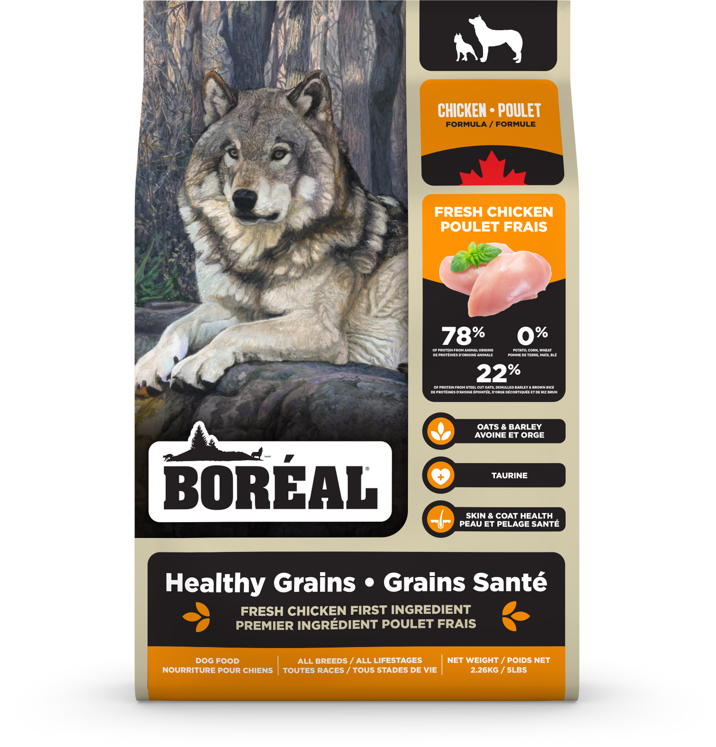 Boreal Dog Healthy Grains Chicken 2.26 kg (5lb)