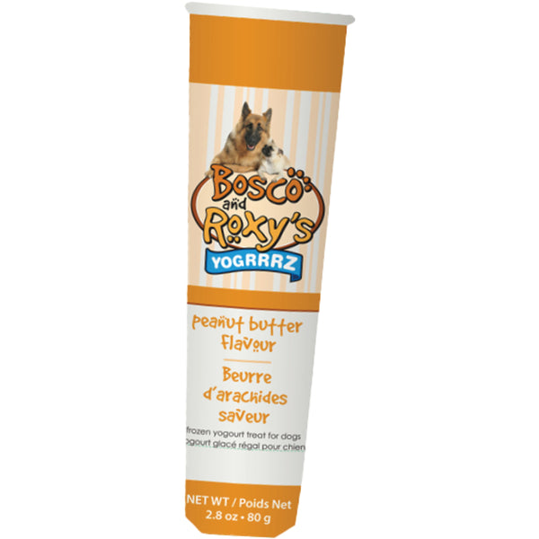 Bosco and Roxy's - Frozen Yogrrrz PEANUT BUTTER Dog Treat - 80GM (2.82oz)