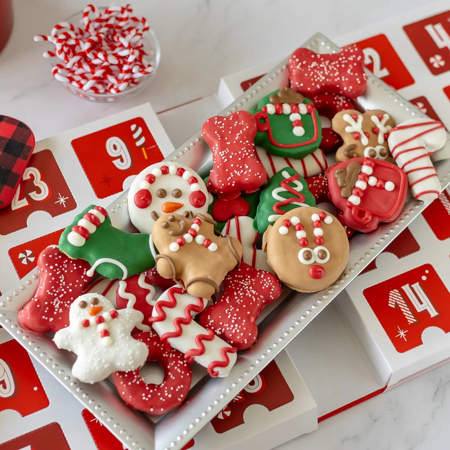 *LIMITED EDITION* Bosco and Roxy's - Premium Musical Advent Candy Cane Calendar for Dogs