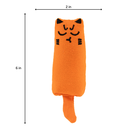 Brookbrand Pets - Rustle Catnip Cat Toy - ORANGE - 15CM (6in)