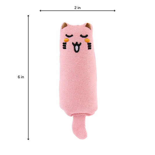 Brookbrand Pets - Rustle Catnip Cat Toy - PINK - 15CM (6in)