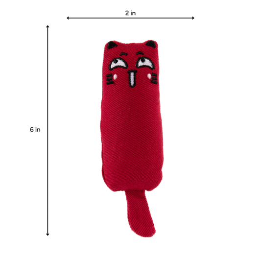 Brookbrand Pets - Rustle Catnip Cat Toy - RED - 15CM (6in)