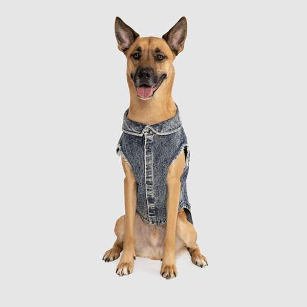 *DISC* Canada Pooch - Downtown Denim Vest - BLUE - Size 20