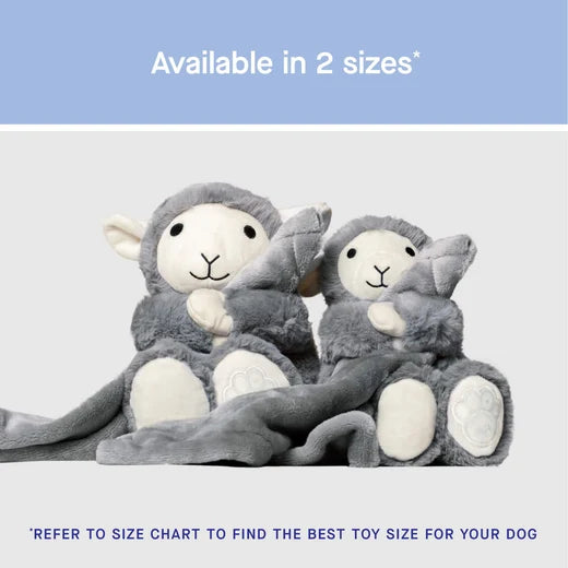 *DISC* Canada Pooch - Core Weighted Calming Toy - LAMB - GREY - S/M