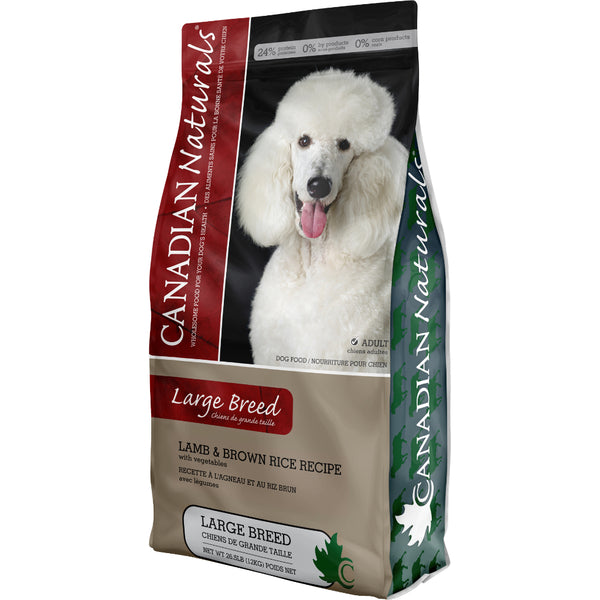 Canadian Naturals - LAMB & RICE LARGE BREED Dry Dog Food - 26.5LB
