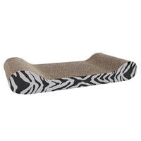Catit, Style Patterned Cat Scratcher with Catnip, White Tiger, Lounge, 49CM (19in)