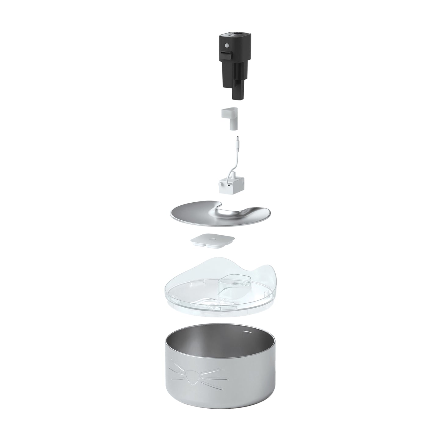 Catit - PIXI Cordless Stainless Steel UV-C Drinking Fountain - 5L (1.3gal)