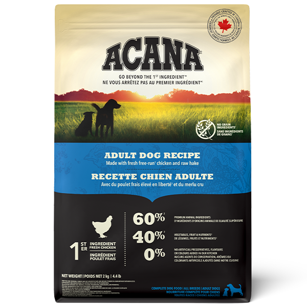 Champion Foods - Acana - ADULT Dry Dog Food - 2KG (4.4lb)