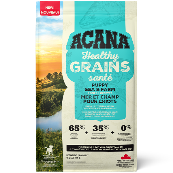 Champion Foods - Acana - HEALTHY GRAINS Puppy SEA & FARM Dry Dog Food - 10.2KG (22.5lb)