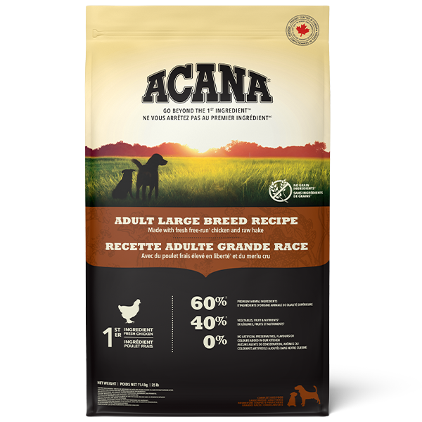 Champion Foods - Acana - LARGE BREED ADULT Dry Dog Food - 11.4KG (25lb)
