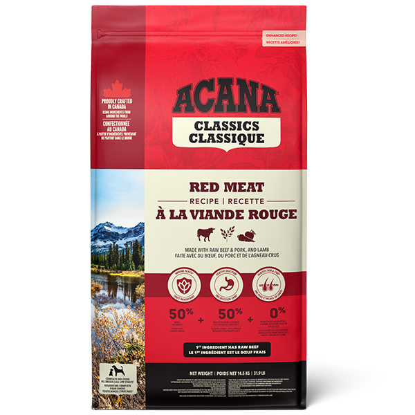 Champion Foods - Acana CLASSICS - RED MEAT Dry Dog Food - 14.5KG (31.9lb)