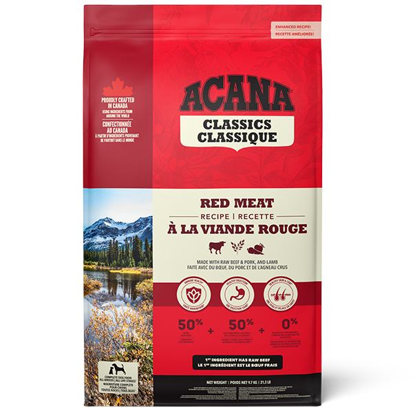 Champion Foods - Acana CLASSICS - RED MEAT Dry Dog Food - 9.7KG (21.3lb)
