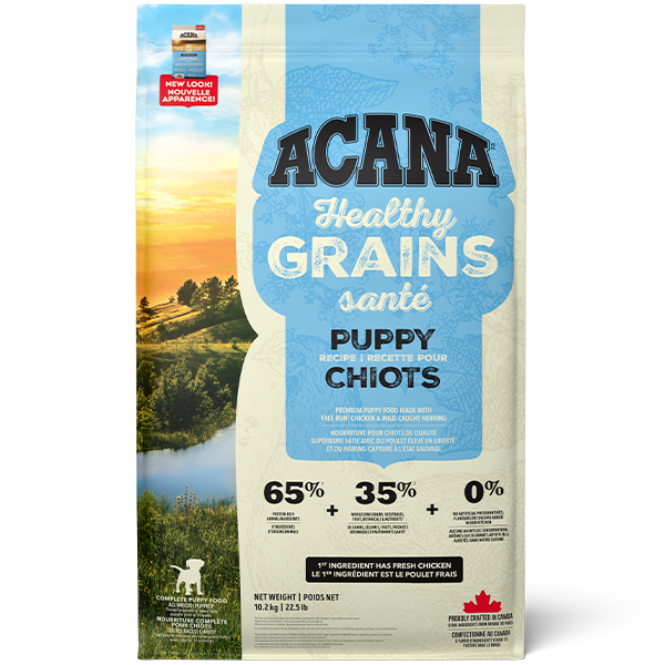 Champion Foods - Acana HEALTHY GRAINS - PUPPY RECIPE recipe Dry Dog Food - 10.2KG (22.5lb)