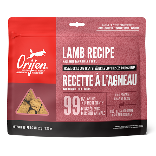 Champion Foods - Orijen FD GRASS-FED LAMB Dog Treats - 92GM (3.25oz)