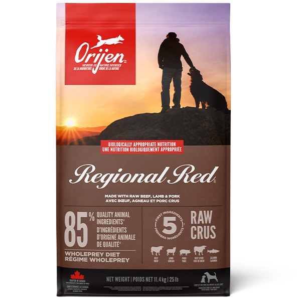 Champion Foods - Orijen REGIONAL RED Dry Dog Food - 11.4KG (25lb)