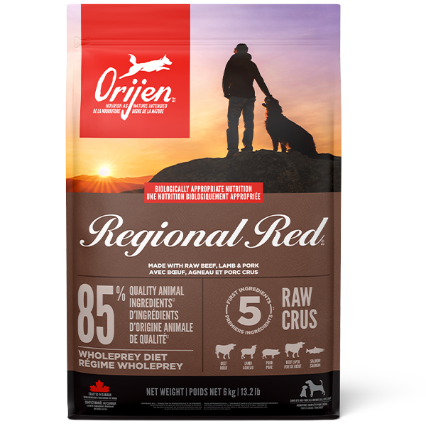 *S.O. - Up to 2 Week Wait* Champion Foods - Orijen REGIONAL RED Dry Dog Food - 6KG (13.2lb)