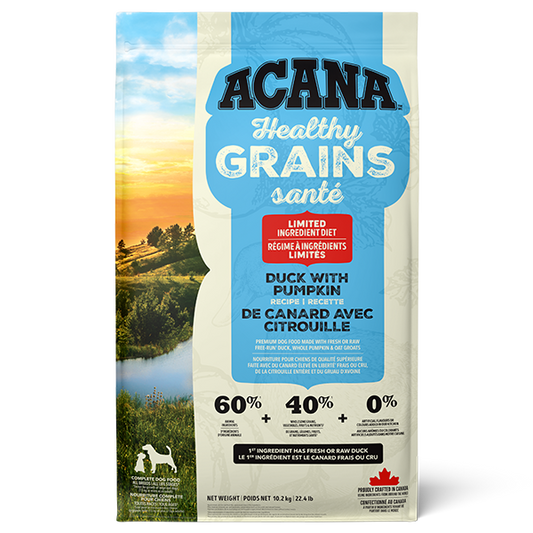 Champion Foods - ACANA Healthy Grains DUCK with PUMPKIN Dry Dog Food