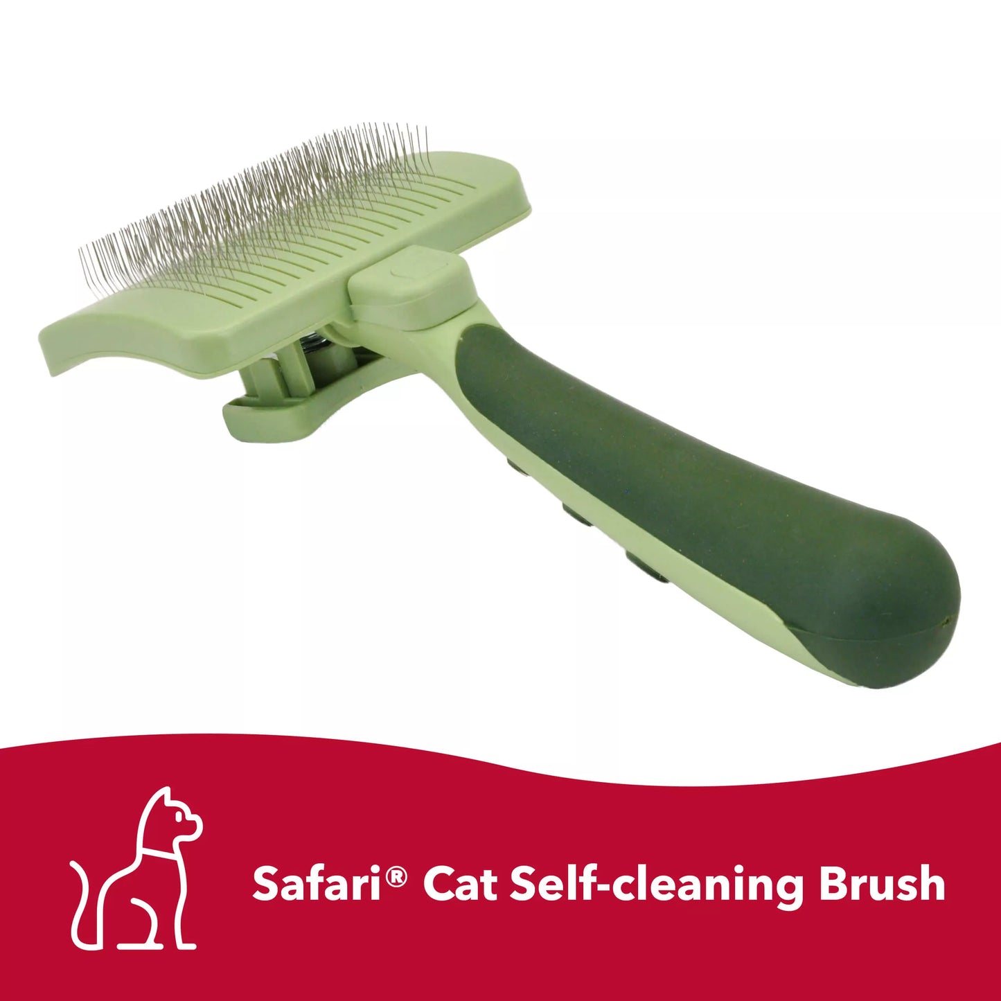 *S.O. - Up to 2 Week Wait* Coastal - Safari Self Cleaning Cat Slicker Brush - 9CM (3.5in) Wide