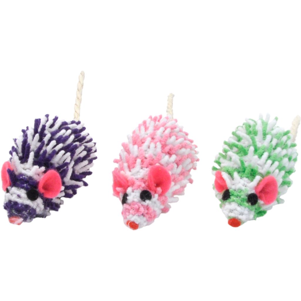 Coastal - Turbo Mop Mice Cat Toy - 7CM (3in) (BULK)